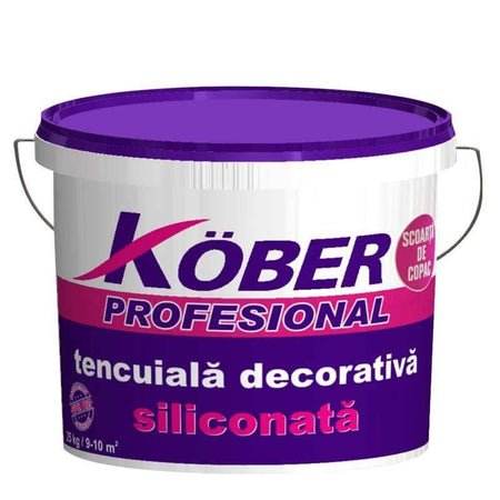 Tencuiala Silicon Silicat Fibra Carbon, Scoarta De Copac, Granit 25kg